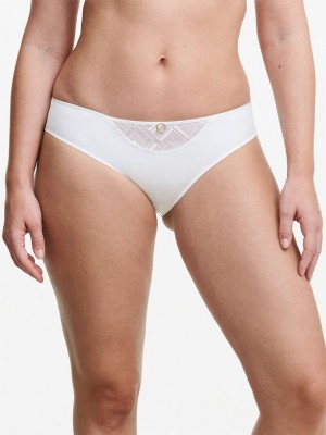 White Chantelle Graphic Support Women Bikini Bottoms | EWS326WQ