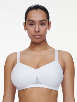 White Chantelle Merci Custom Fit Wireless with Pocket Women Bras | FMJ1445JV