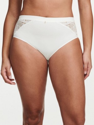 White Chantelle Orangerie Dream High Waist Women Briefs | ZVZ7576HX