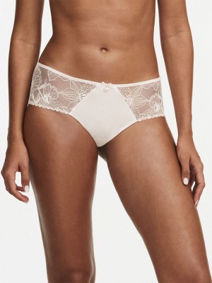 White Chantelle Orchids Women Hipster Panty | ODR3523LG