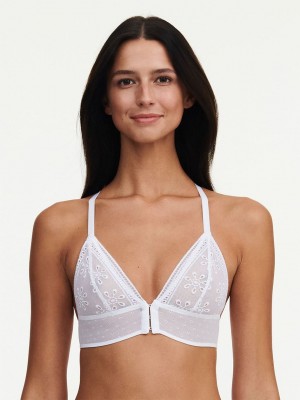 White Chantelle Prisca Wireless Women Bras | ZVQ526DK