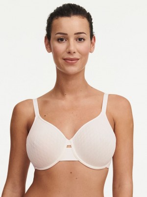 White Chantelle Smooth Lines Back Smoothing Minimizer Women Bras | TIM7599XX