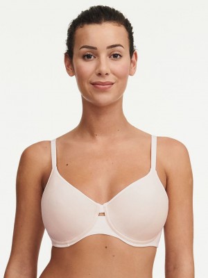 White Chantelle Smooth Lines Smoothing Minimizer Women T-Shirt Bra | ITT516QJ