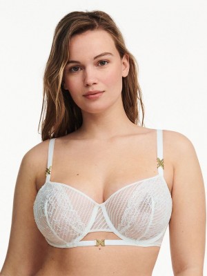 White Chantelle tXture Demi Women Bras | ZGF1521VU