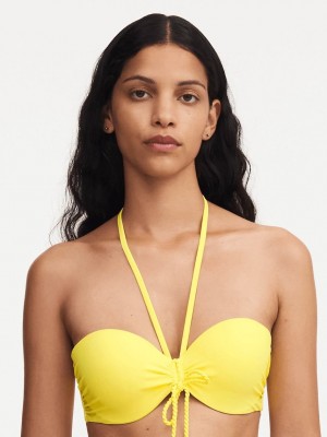 Yellow Chantelle Inspire Bandeau Swim Women Bikini Tops | NBN703AT