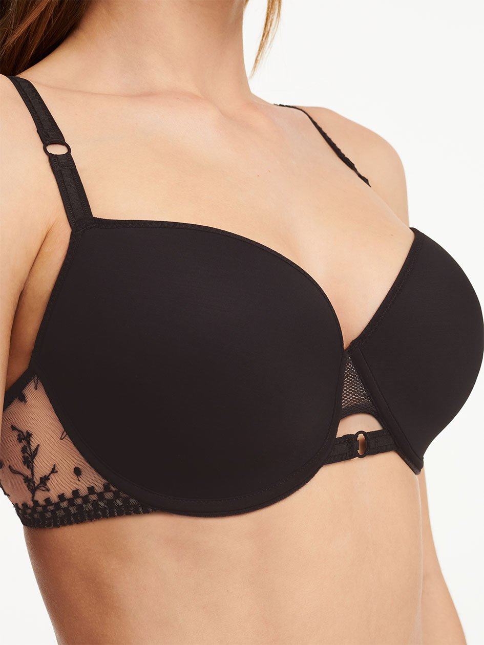 Beige Black Chantelle Suzy Demi Women T-Shirt Bra | PWE8627QM