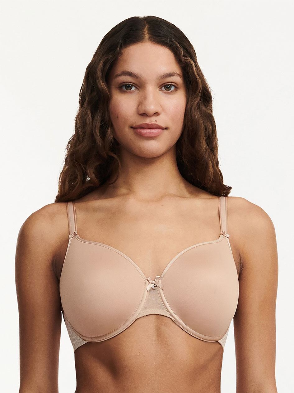 Beige Brown Chantelle C Magnifique Seamless Smooth Minimizer Women Bras | ZRN103TL