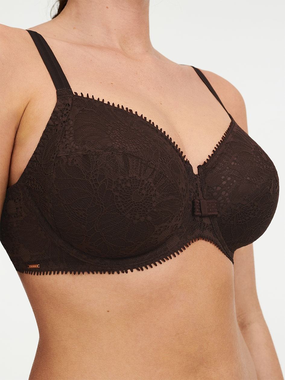 Beige Brown Chantelle Day to Night Full Coverage Women Unlined Bra | TEN5786JU