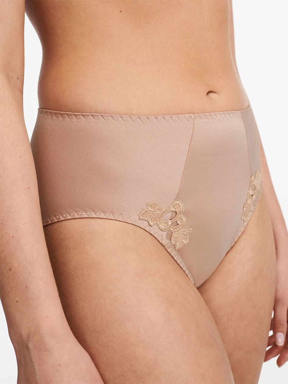 Beige Brown Chantelle Hedona Smoothing Full Women Briefs | EDD3073OX