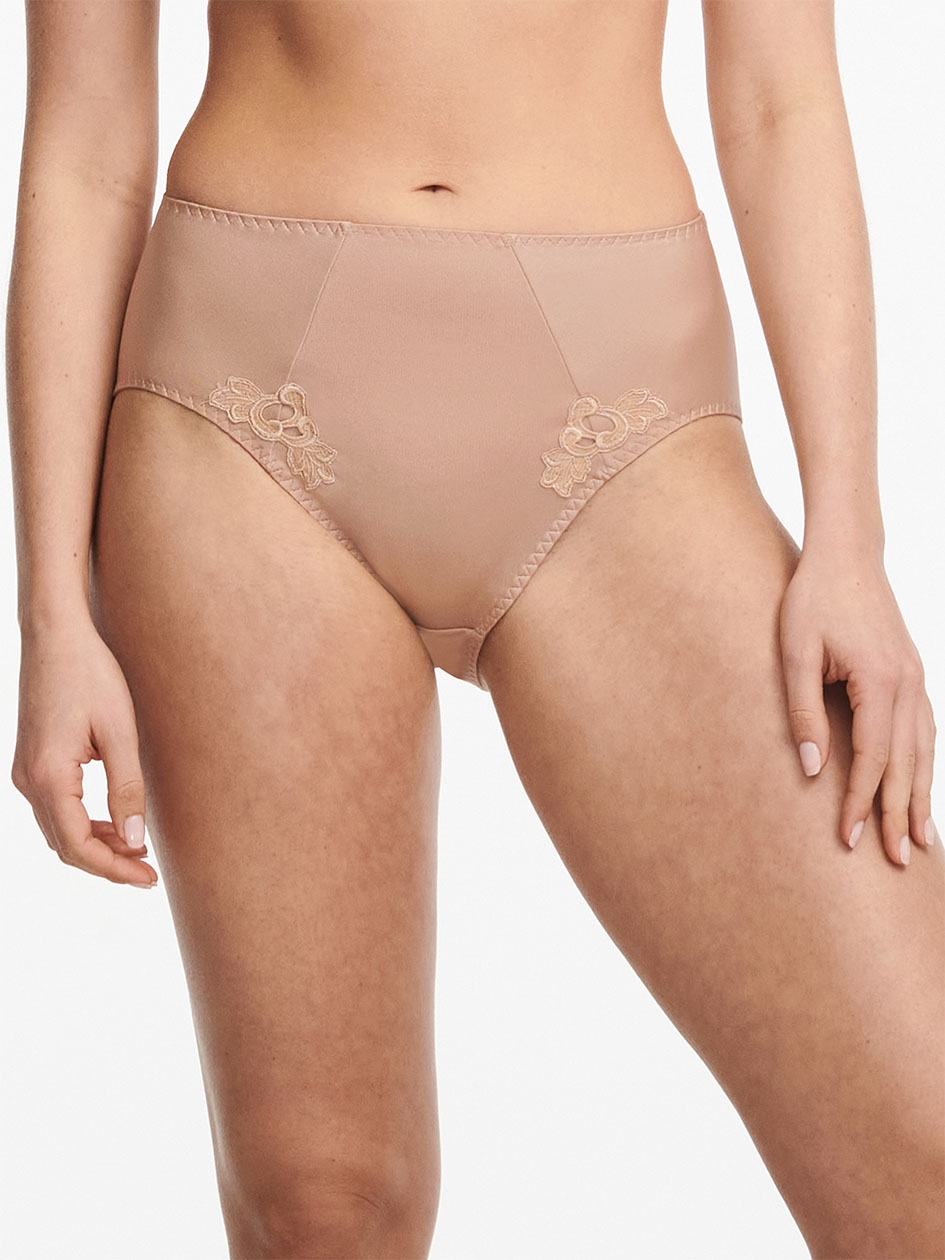 Beige Brown Chantelle Hedona Smoothing Full Women Briefs | EDD3073OX