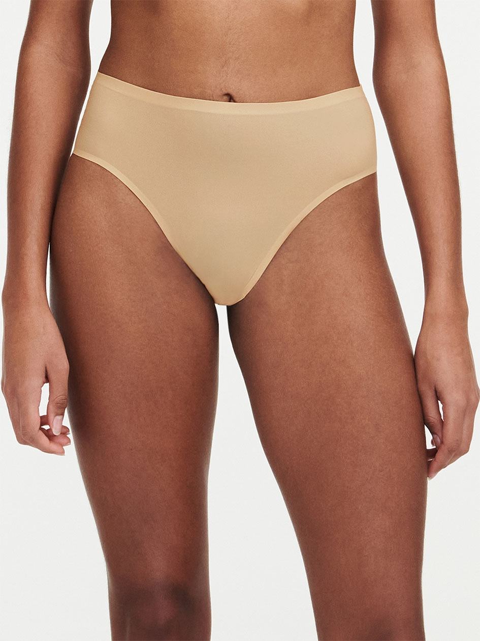 Beige Brown Chantelle SoftStretch Hi Cut Women Briefs | XLO1674IH