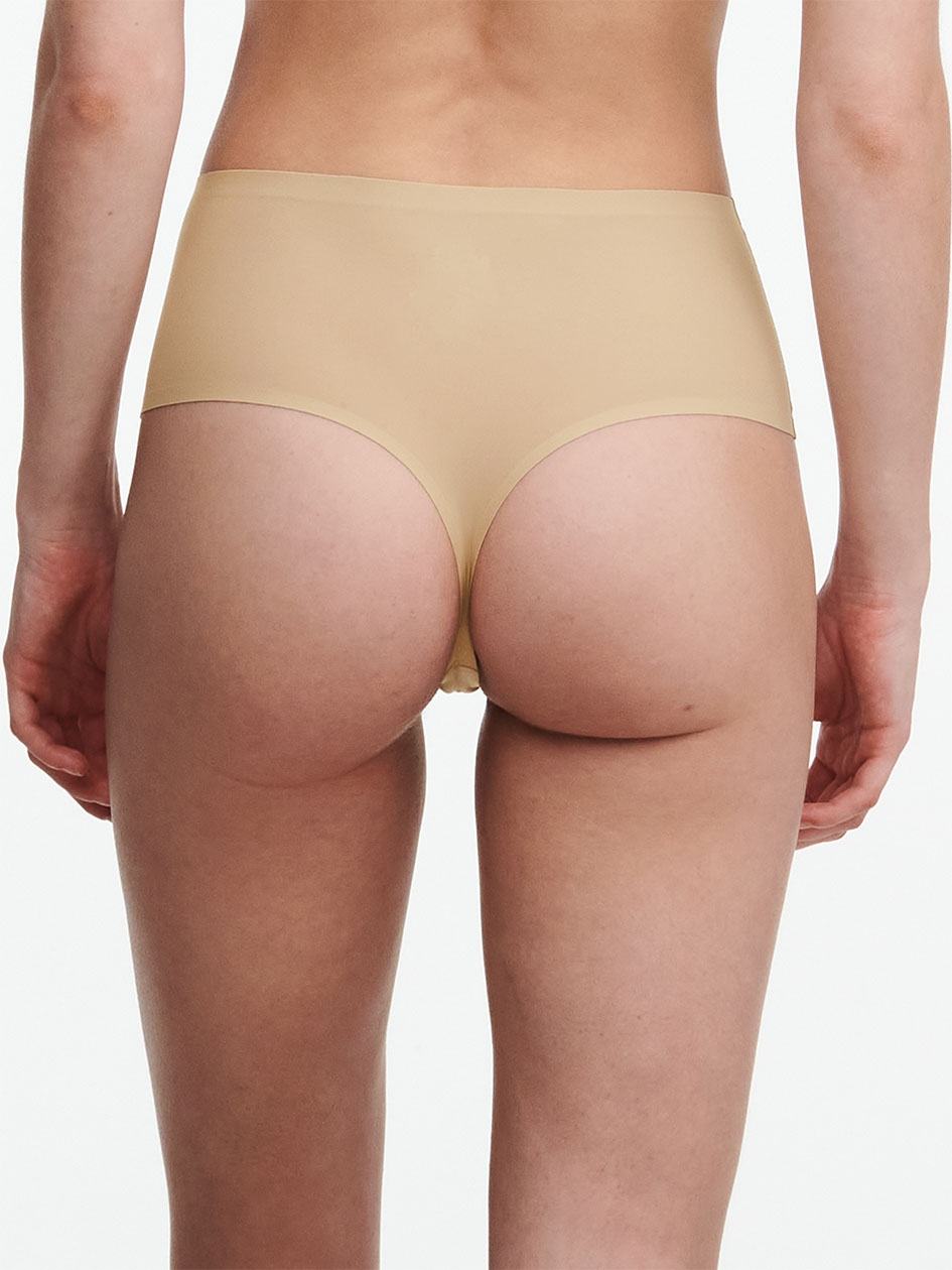 Beige Brown Chantelle SoftStretch High Waist Women Thong Panty | ICO6672PX