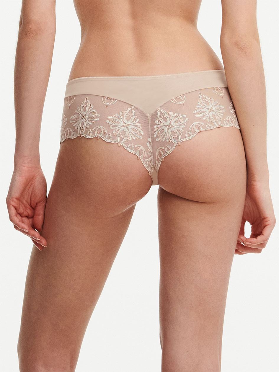 Beige Chantelle Champs Elysees Lace Women Hipster Panty | YOT3335CC