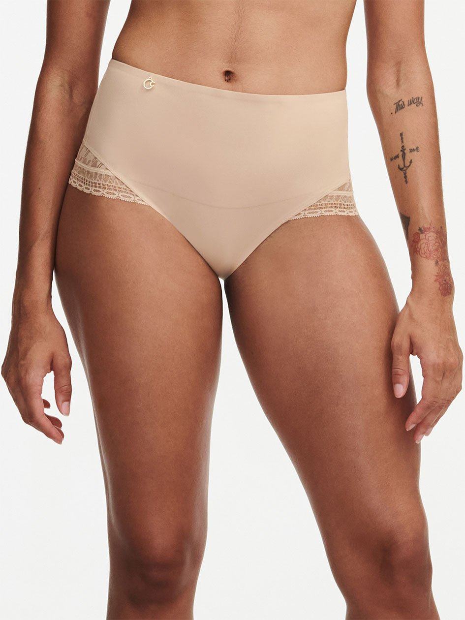 Beige Chantelle Impression Smoothing Full Women Briefs | SVD988NK