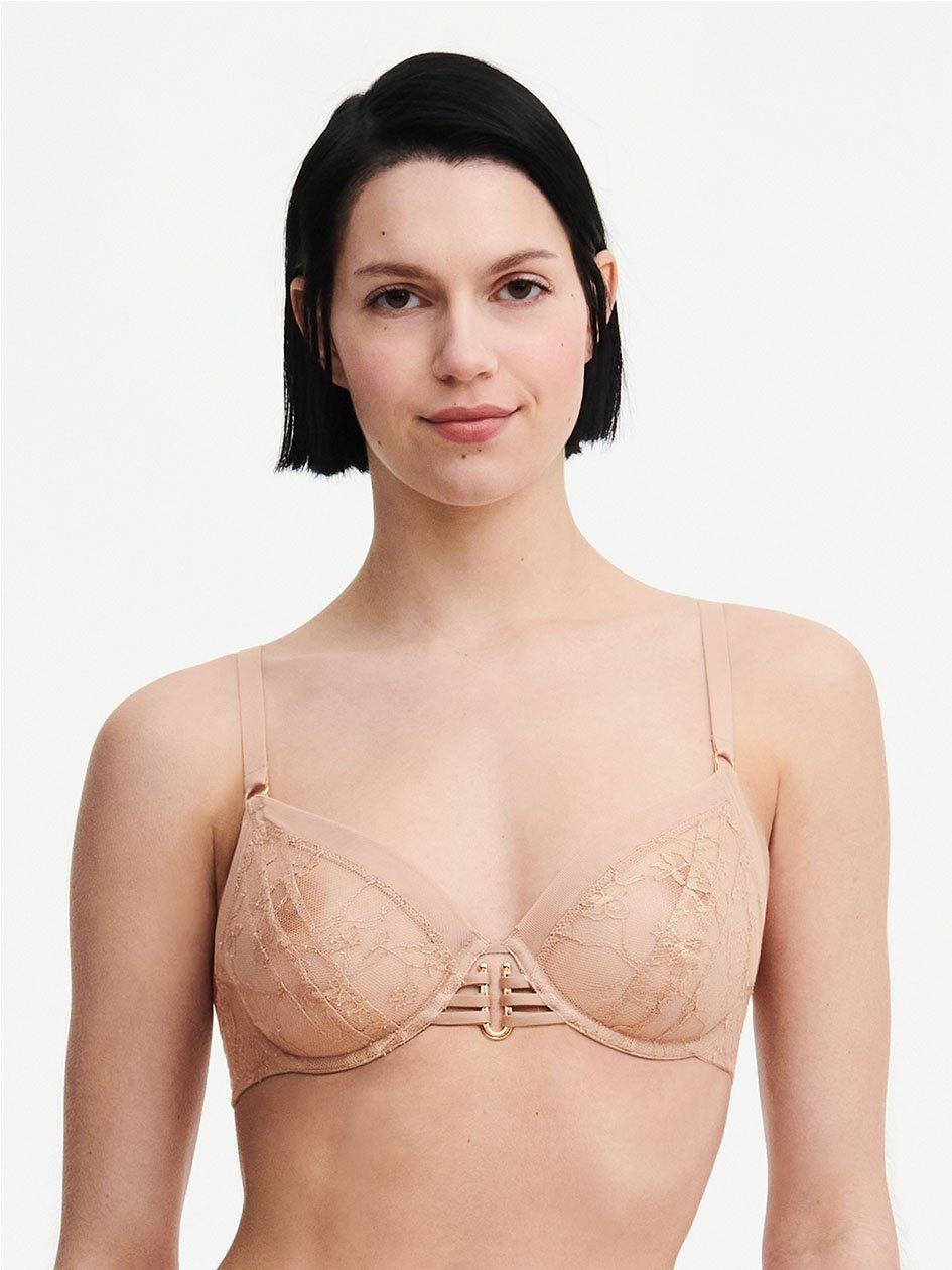 Beige Chantelle Impulse Plunge Underwire Women Bras | IFZ713JG