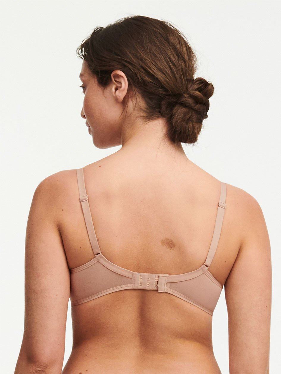 Beige Chantelle Ondine Lace Plunge Contour Women Bras | SBR7684RI