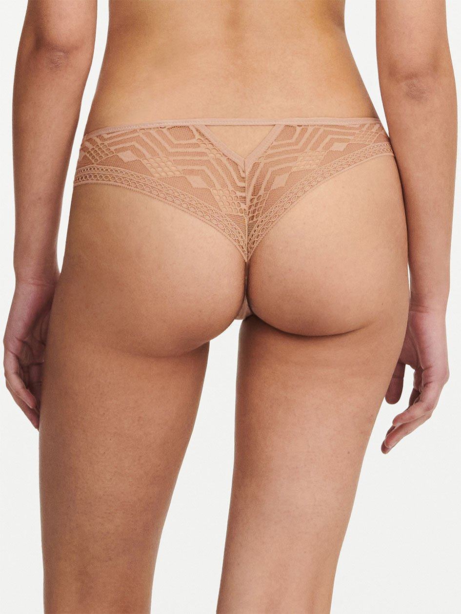 Beige Chantelle Ondine Women Thong Panty | IWO153CD