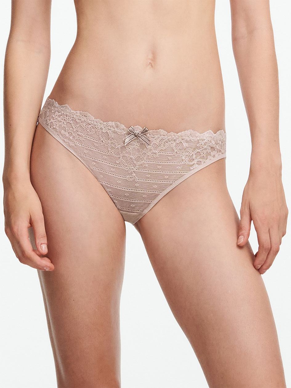 Beige Chantelle Rive Gauche Lace Women Bikini Panty | XDW9522ZK