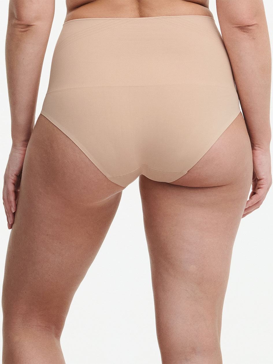 Beige Chantelle Smooth Comfort High Waist Light Shaping Women Briefs | BNP1538EI