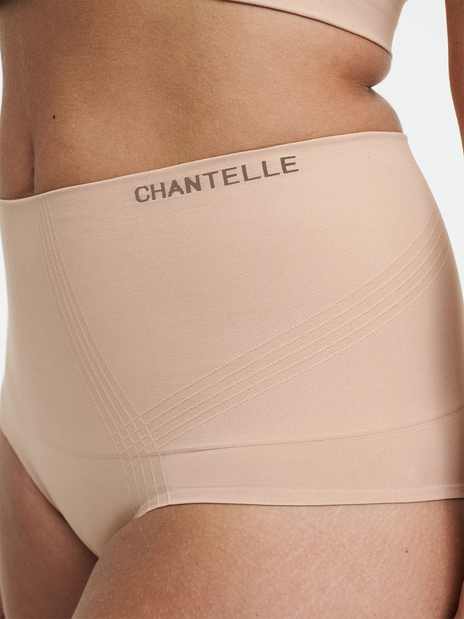 Beige Chantelle Smooth Comfort High Waist Light Shaping Women Briefs | BNP1538EI