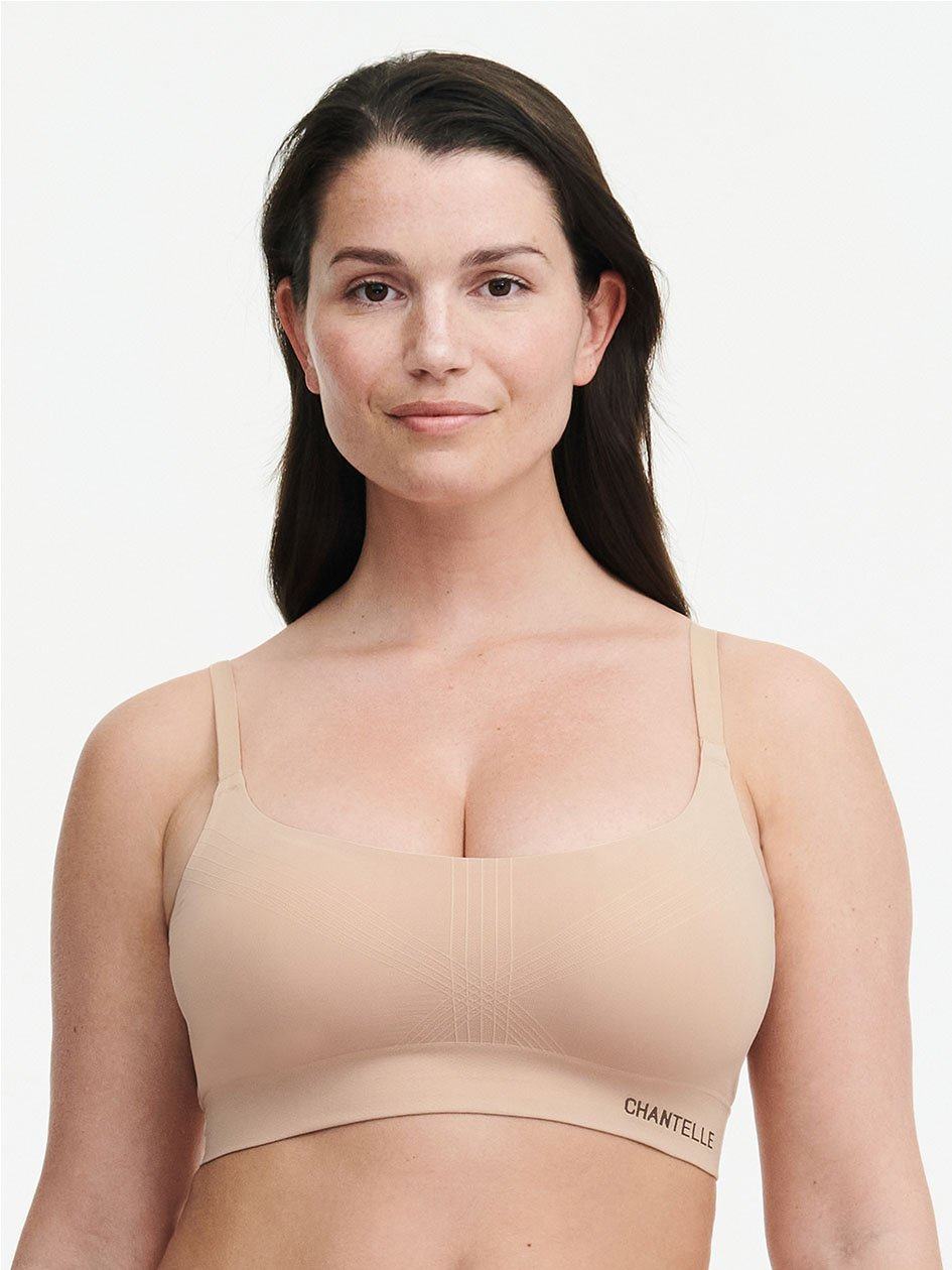 Beige Chantelle Smooth Comfort Wireless Lift Women Bralettes | DJO339JX