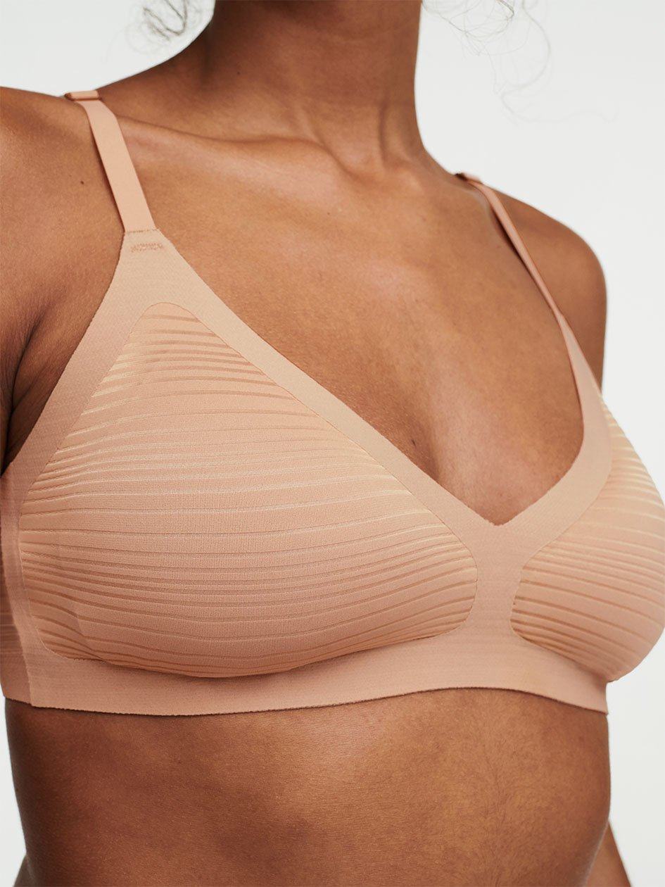 Beige Chantelle SoftStretch Stripes Women Bralettes | VZI4689CF