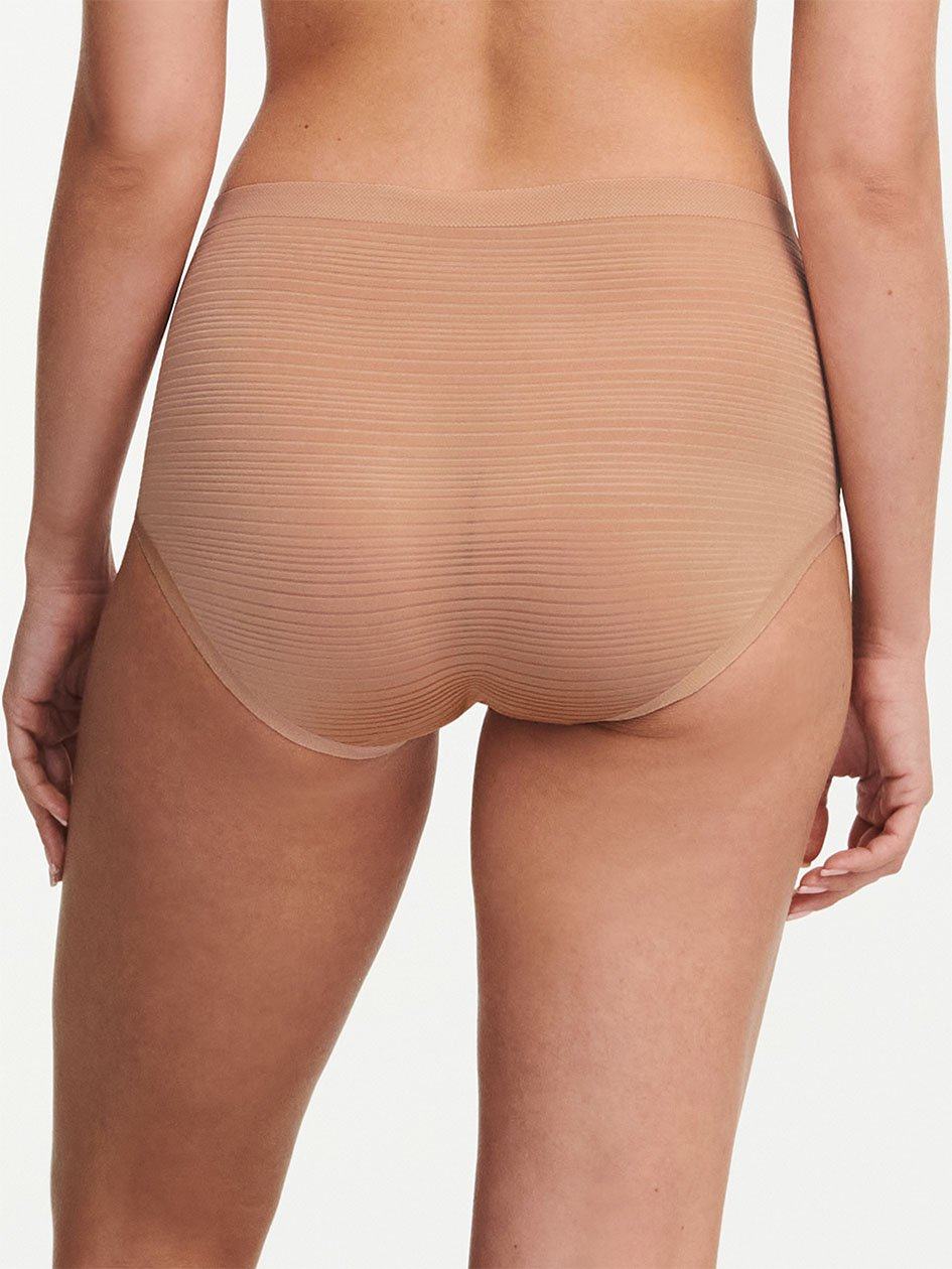 Beige Chantelle SoftStretch Stripes Women Briefs | ENU1992SM