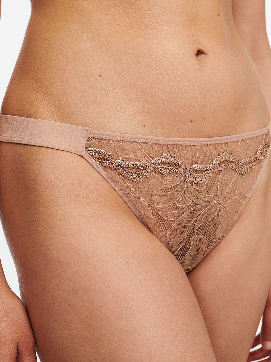 Beige Chantelle Xtravagant Lace Women Thong Panty | IBW7151RT