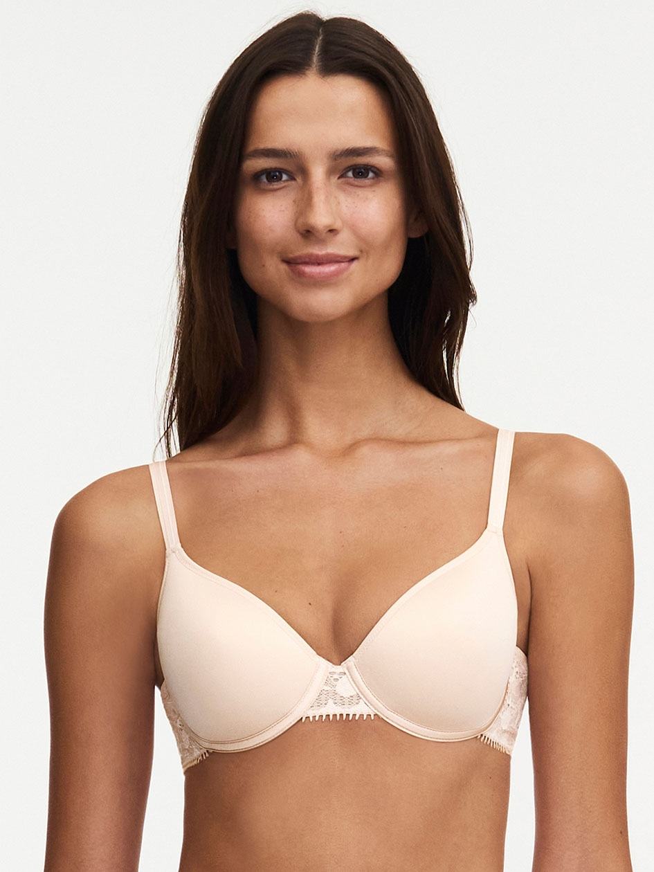 Beige Pink Chantelle Day to Night Smooth Custom Fit Women Bras | AUF7514MO