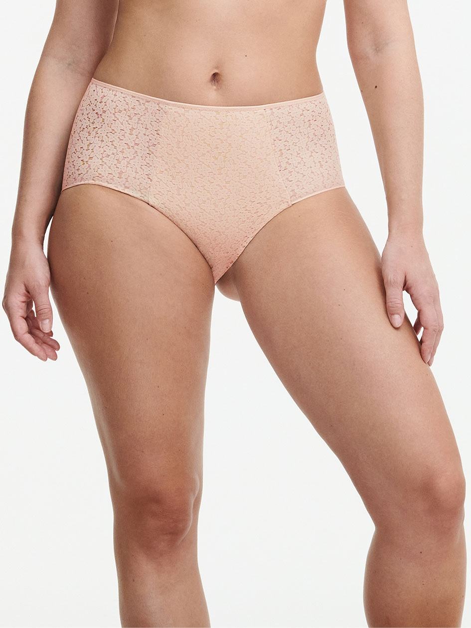 Beige Pink Chantelle Norah Comfort High Waist Women Briefs | UQK8839RO