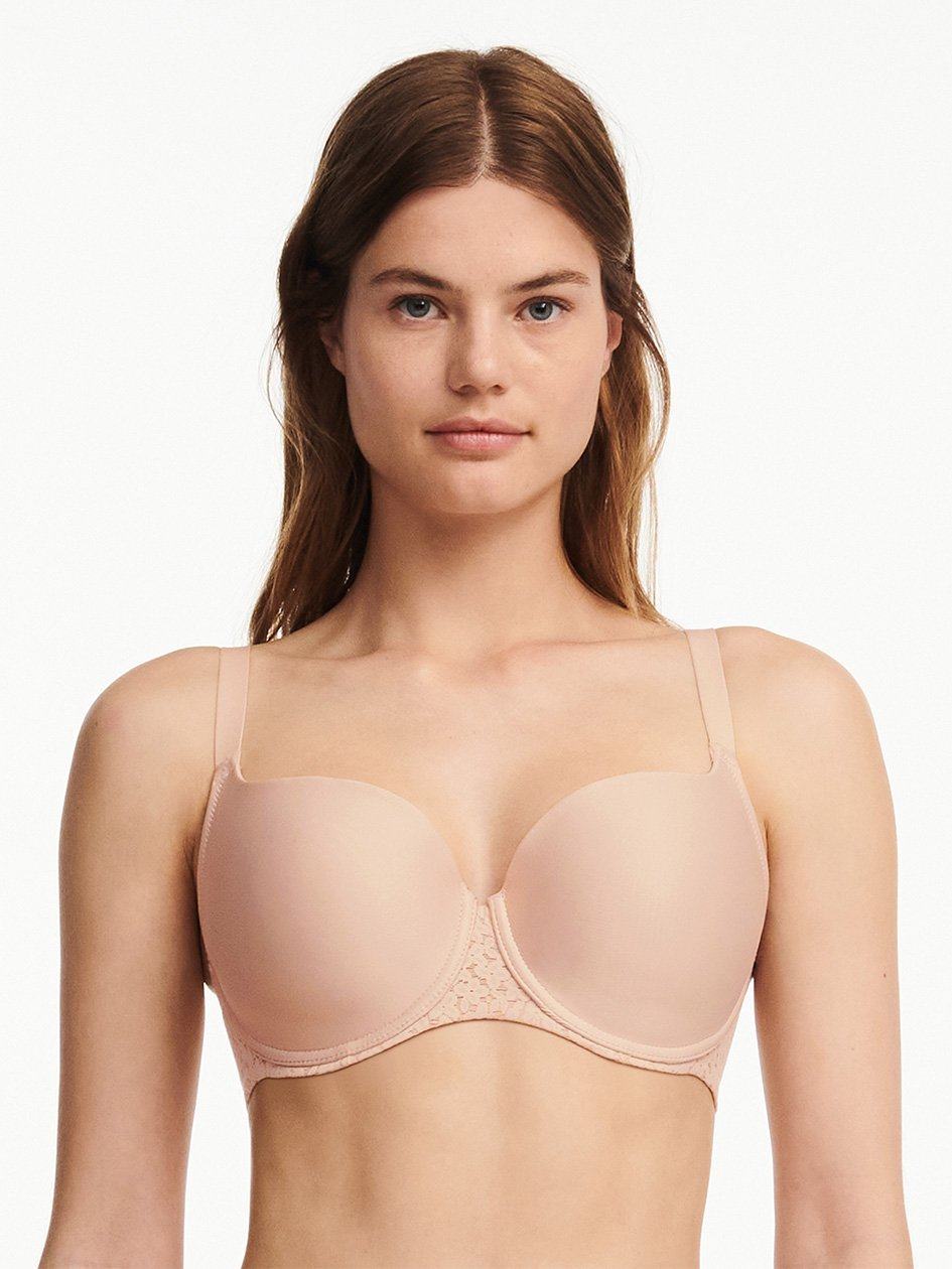 Beige Pink Chantelle Norah Comfort Smooth Sweetheart Women T-Shirt Bra | ZAW9617UU