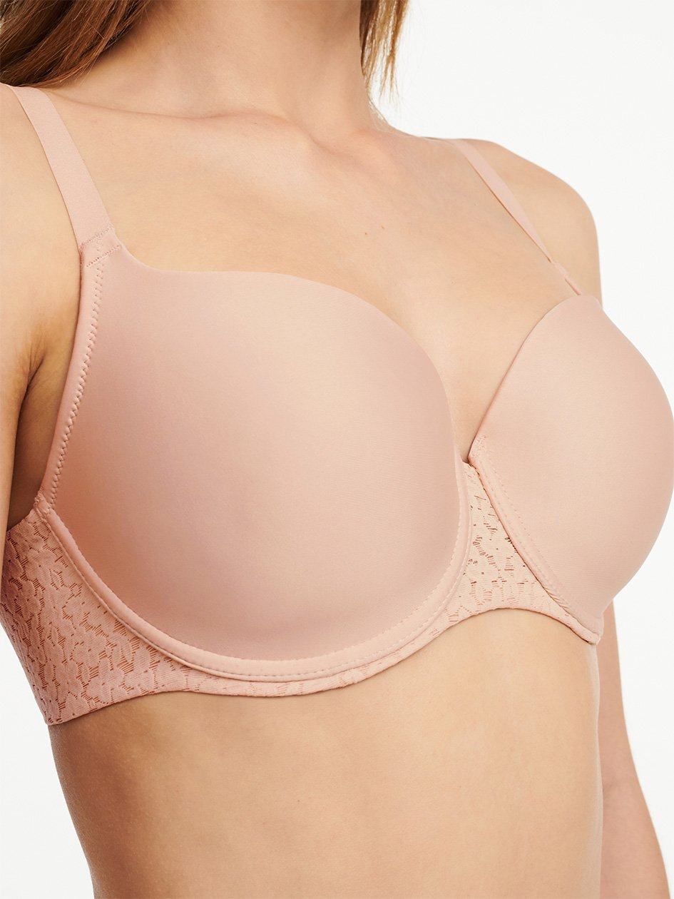 Beige Pink Chantelle Norah Comfort Smooth Sweetheart Women T-Shirt Bra | ZAW9617UU