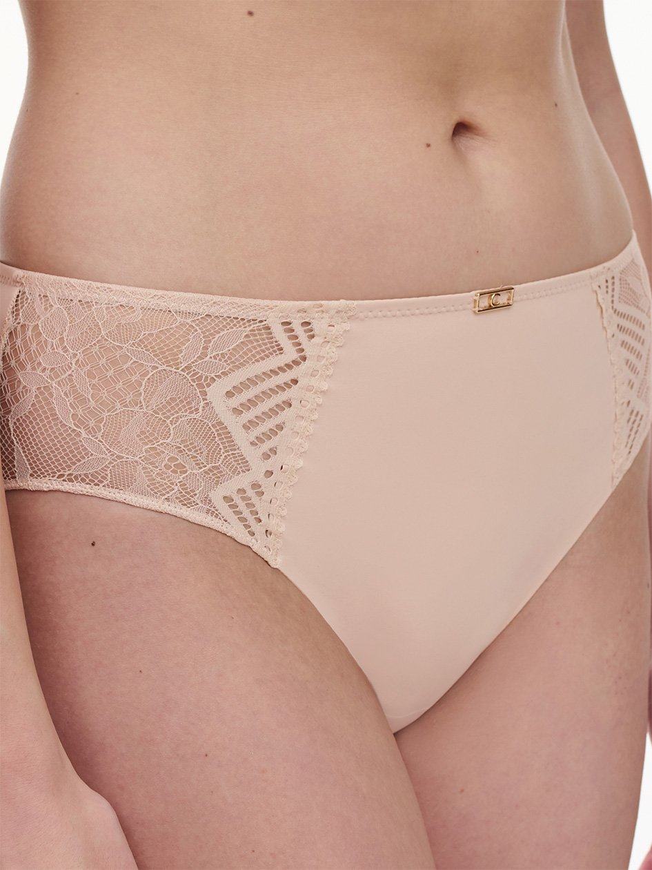 Beige Pink Chantelle Origins Lace Women Bikini Bottoms | SBU9548ND