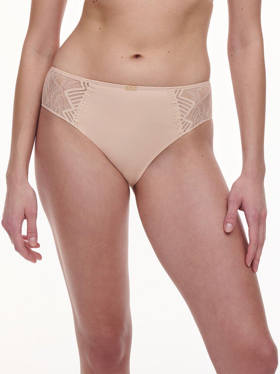 Beige Pink Chantelle Origins Lace Women Bikini Bottoms | SBU9548ND