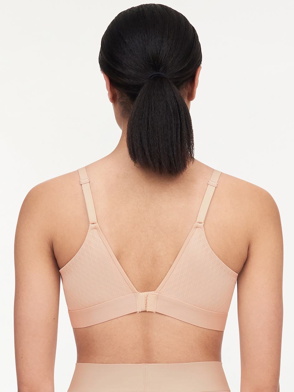 Beige Pink Chantelle Smooth Lines Back Smoothing Wireless Women Bras | XFL10053NW