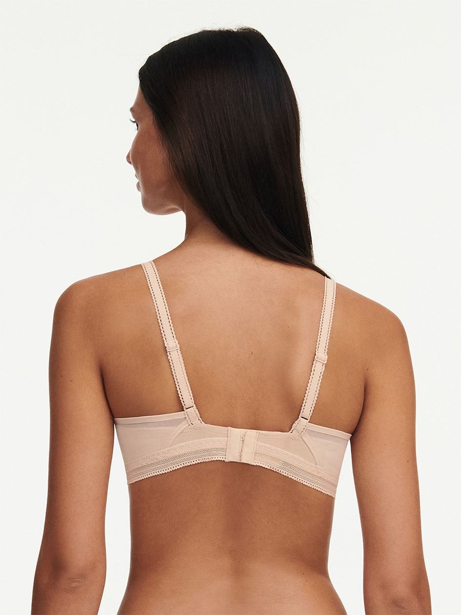 Beige Pink Chantelle True Lace Wireless Women Bras | CZC6653VY