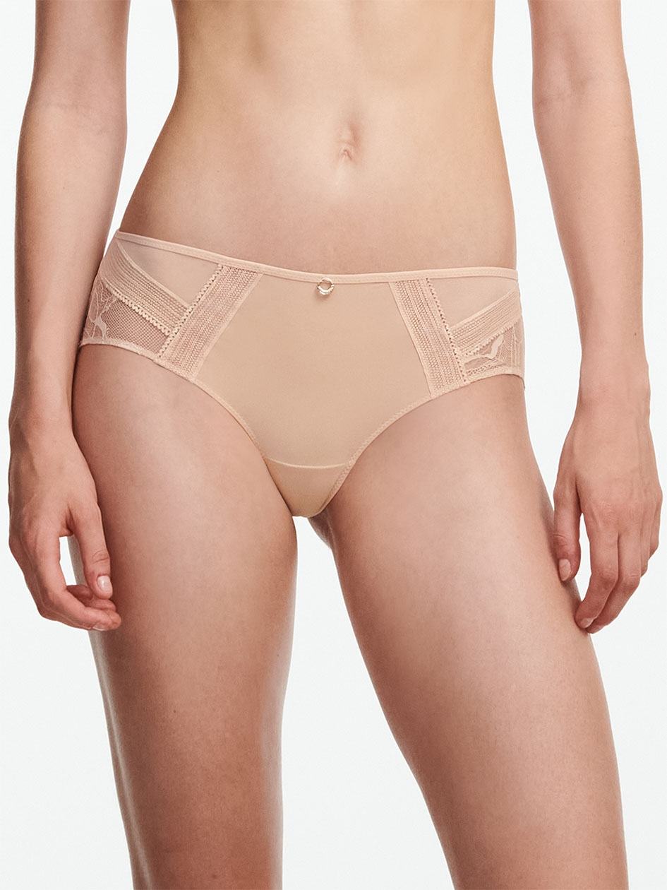 Beige Pink Chantelle True Lace Women Hipster Panty | AIS9216MN