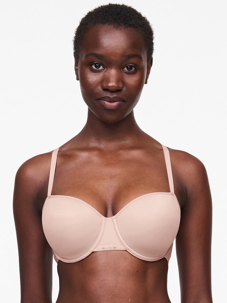 Beige Rose Chantelle Bare Essential Custom Fit Women T-Shirt Bra | NMV6332GI