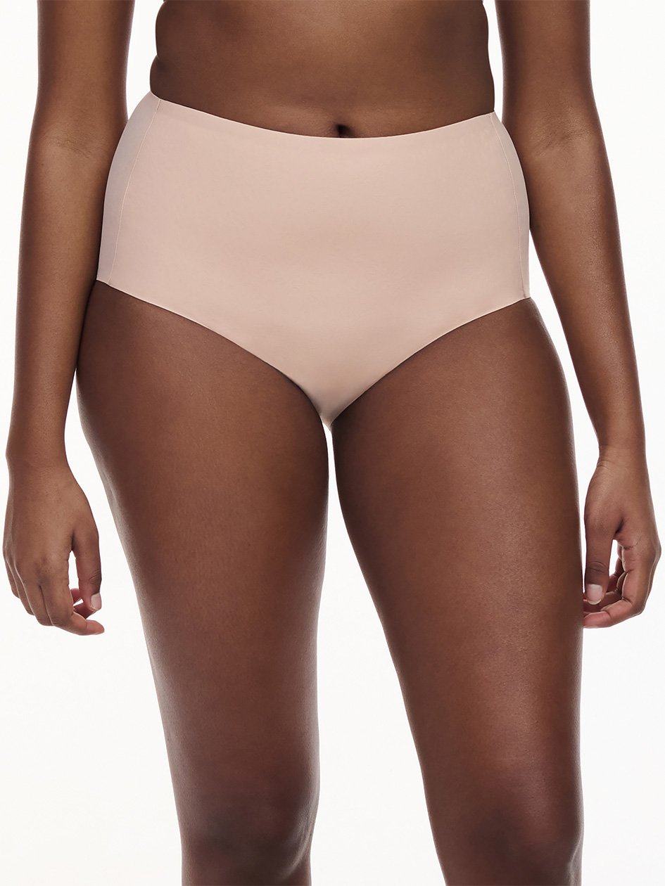 Beige Rose Chantelle Comfort Chic High Waist Support Women Briefs | BTN4429IQ