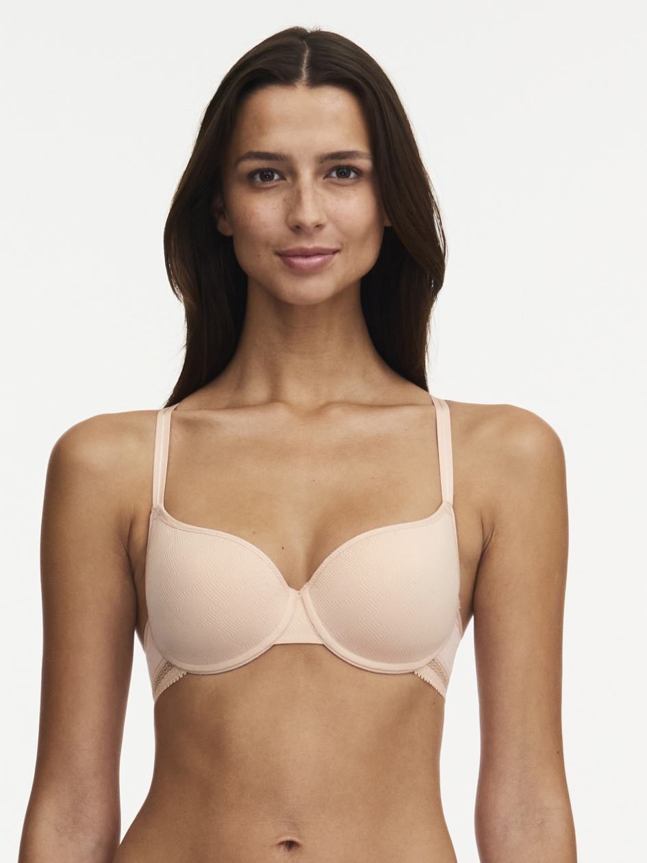 Beige Rose Chantelle Dream Today Women T-Shirt Bra | VZY221FQ