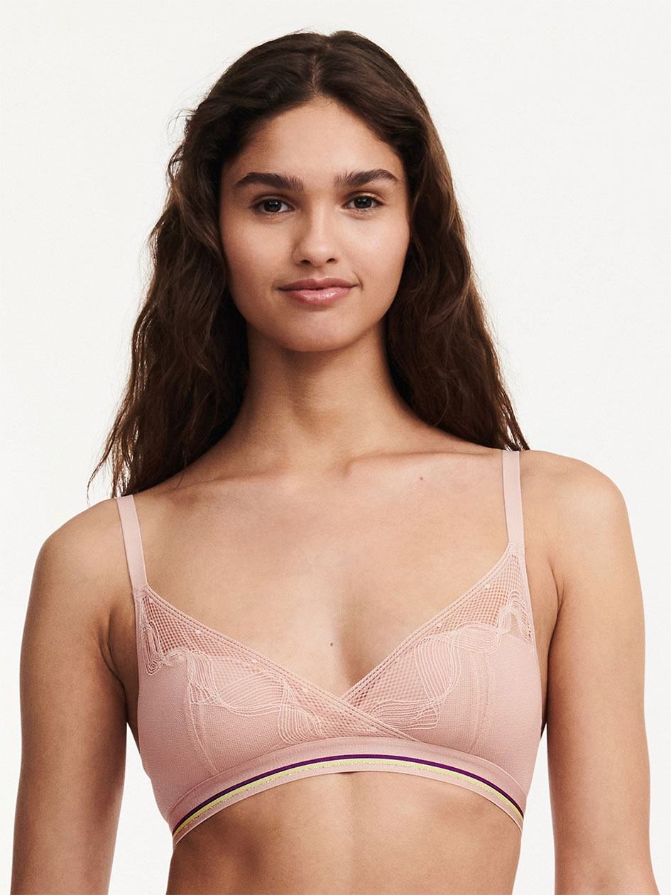 Beige Rose Chantelle Paola Wireless Women T-Shirt Bra | UAD5863ZC