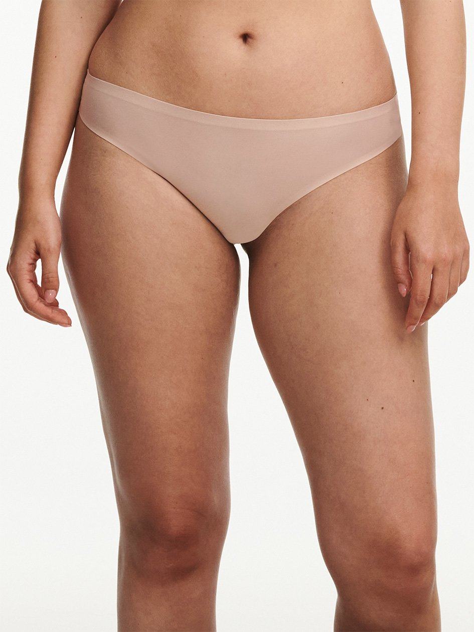 Beige Rose Chantelle SoftStretch Women Thong Panty | SYV157XS