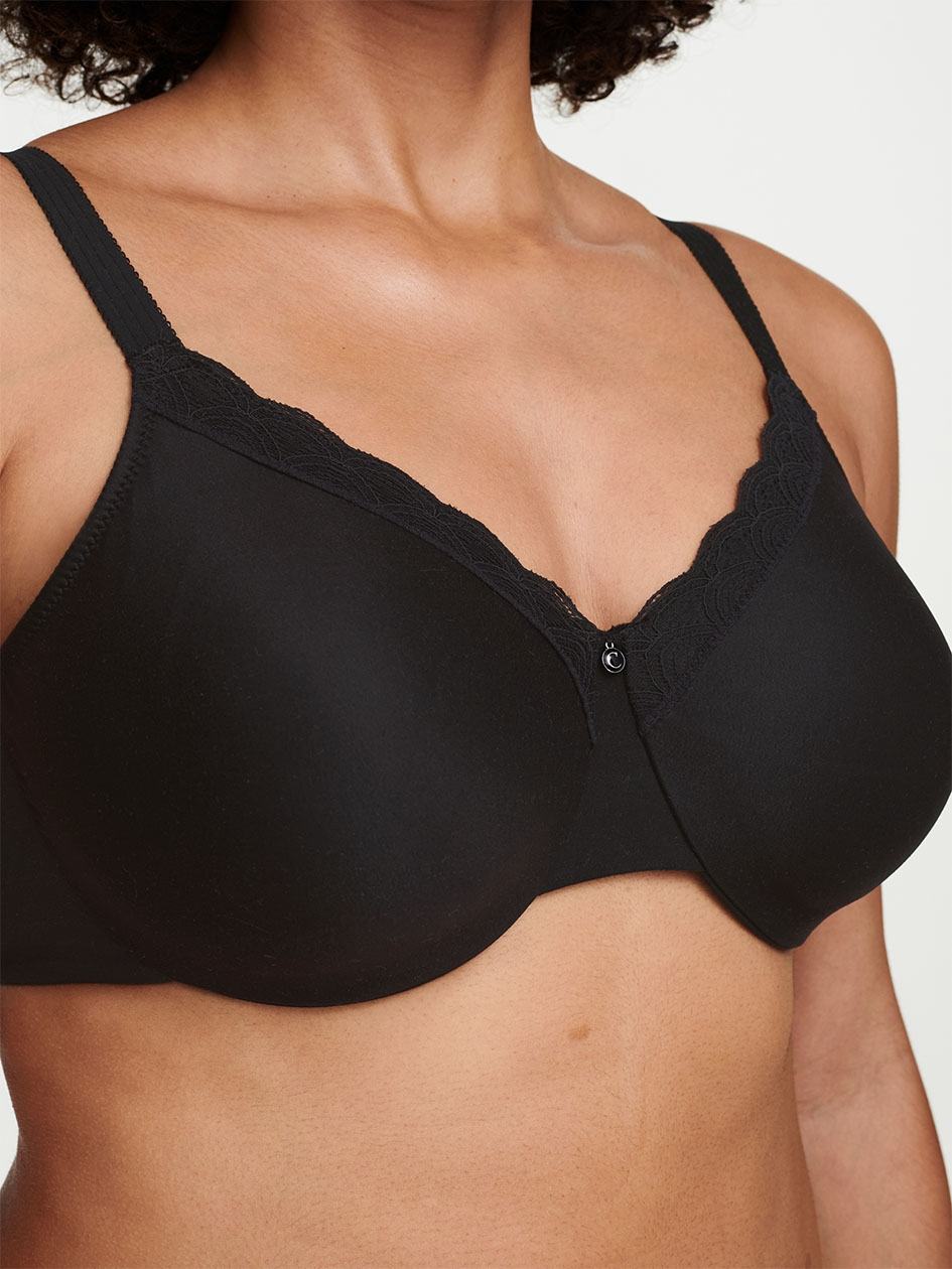 Black Chantelle C Comfort Seamless Underwire Women Unlined Bra | WPR1347CH