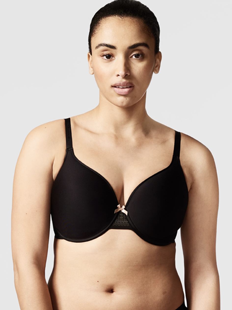 Black Chantelle C Ideal Back Smoothing Women Bras | YHW6396UH