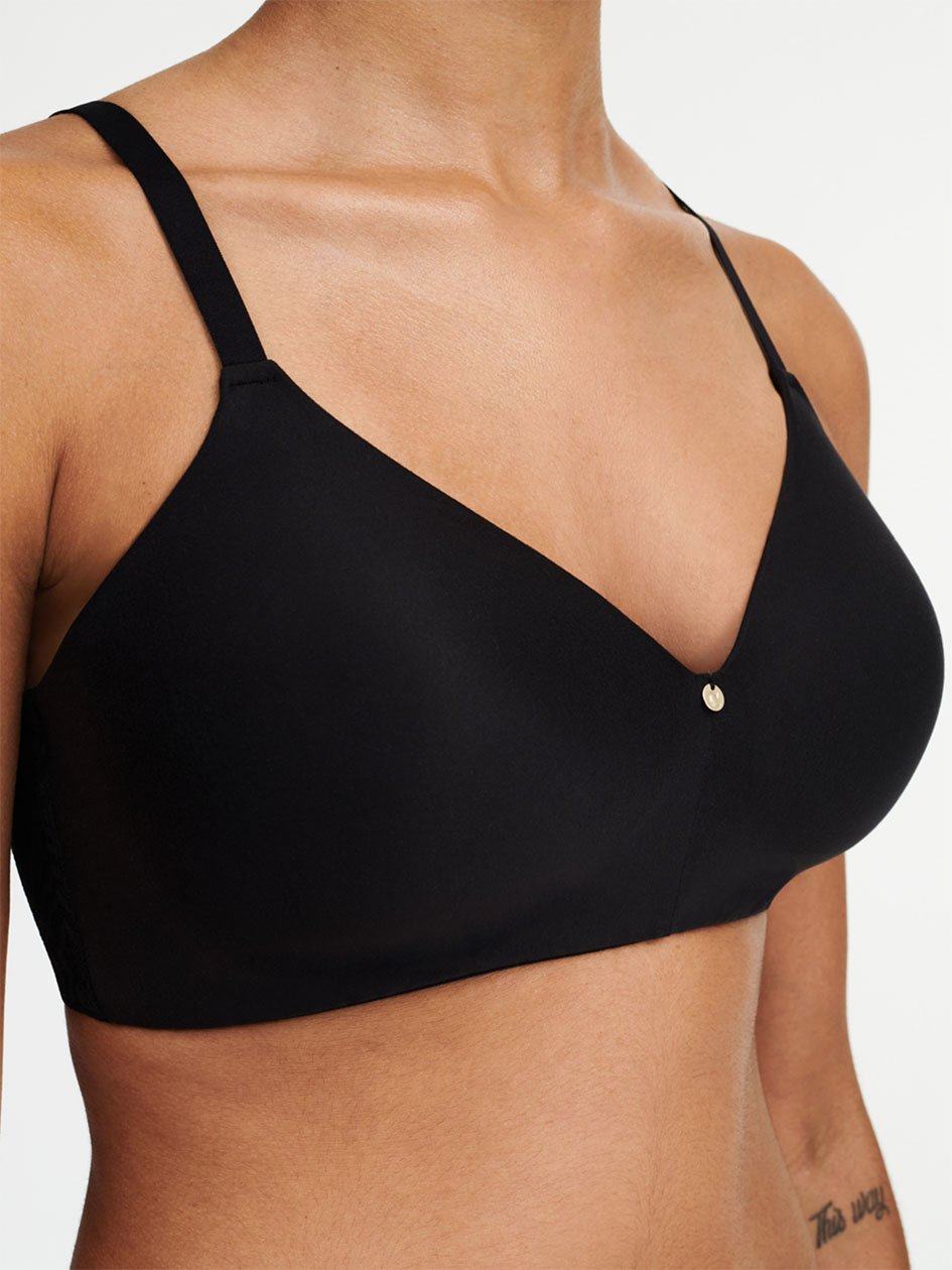 Black Chantelle C Jolie Wirefree Women T-Shirt Bra | LIC2516BA