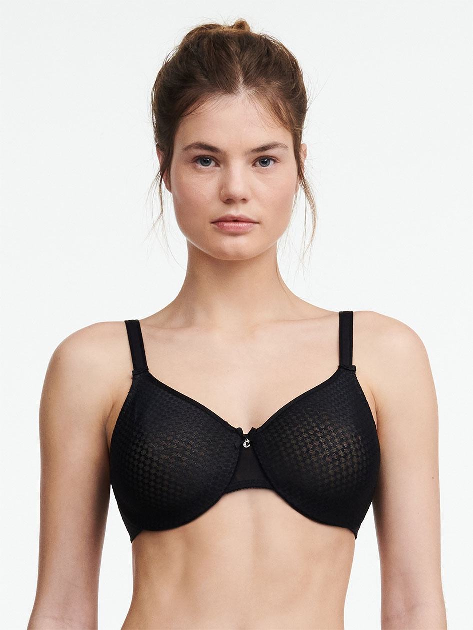 Black Chantelle C Magnifique Nouveau Seamless Minimizer Women Unlined Bra | VZV1626II