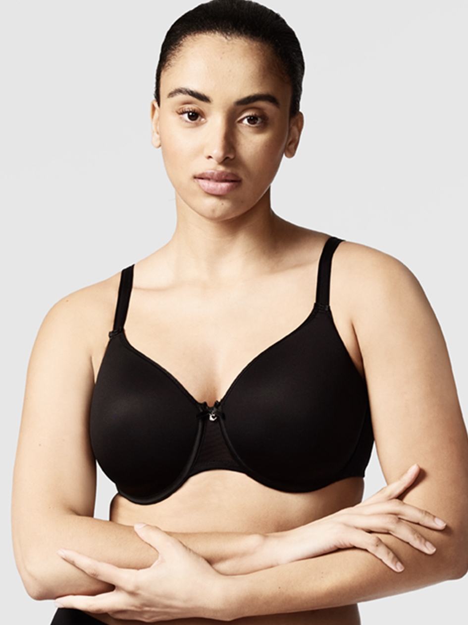 Black Chantelle C Magnifique Seamless Smooth Minimizer Women Bras | JMS7075UT