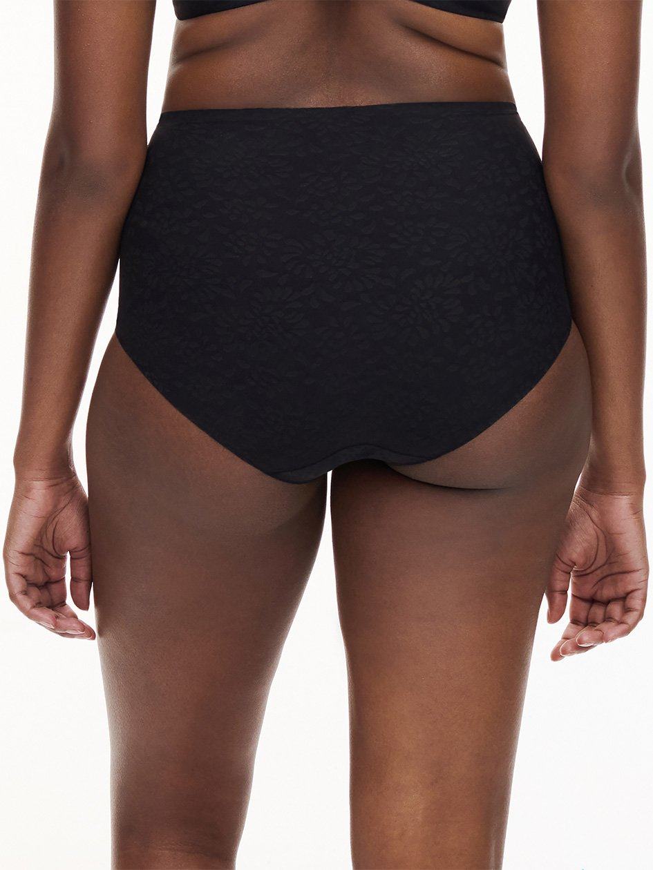 Black Chantelle Comfort Chic High Waist Support Women Briefs | CYY6495RA