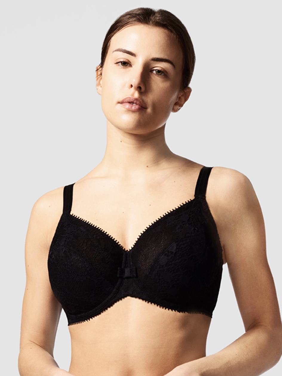 Black Chantelle Day to Night Full Coverage Women Unlined Bra | XTX18AV