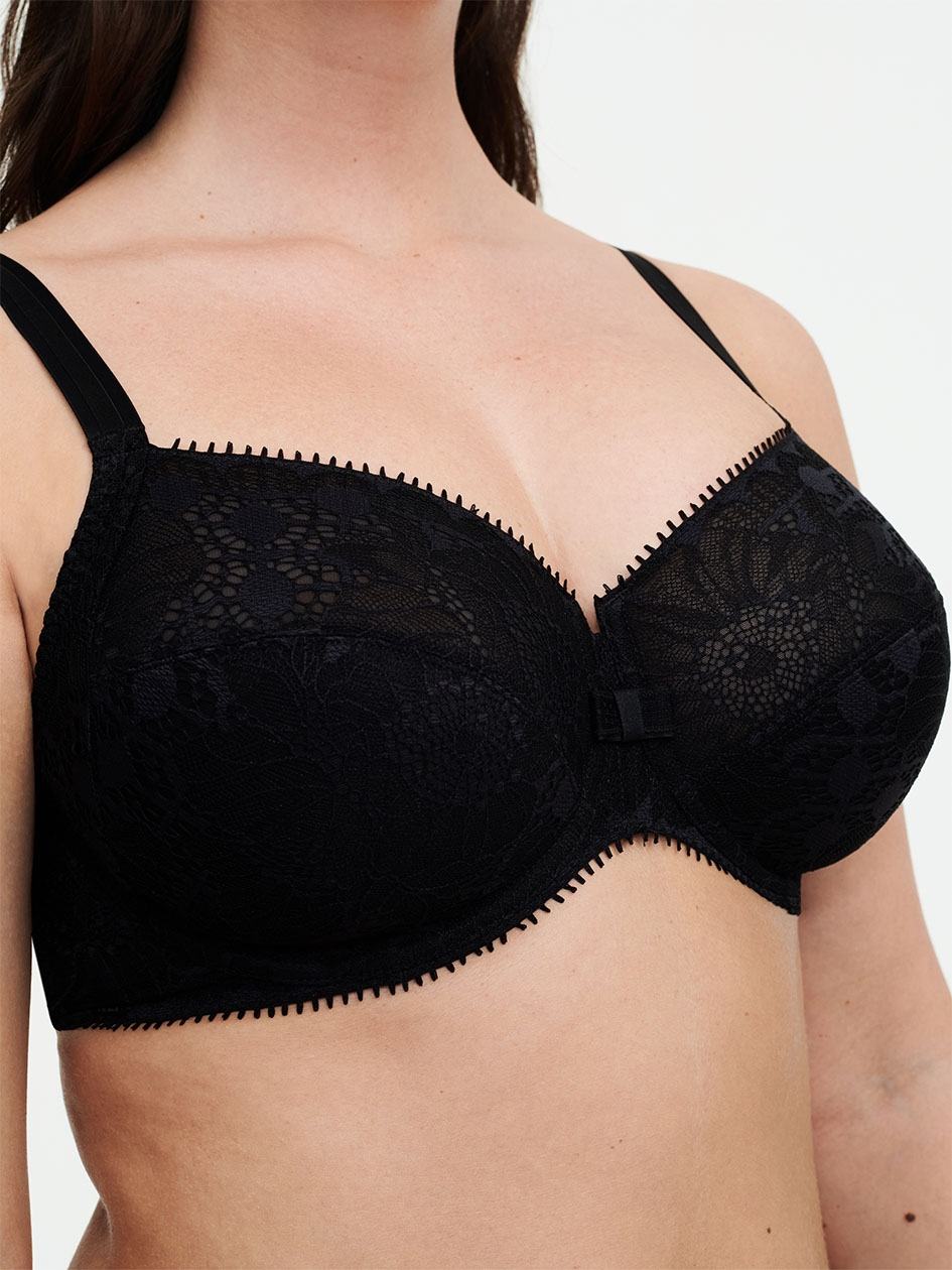 Black Chantelle Day to Night Full Coverage Women Unlined Bra | XTX18AV